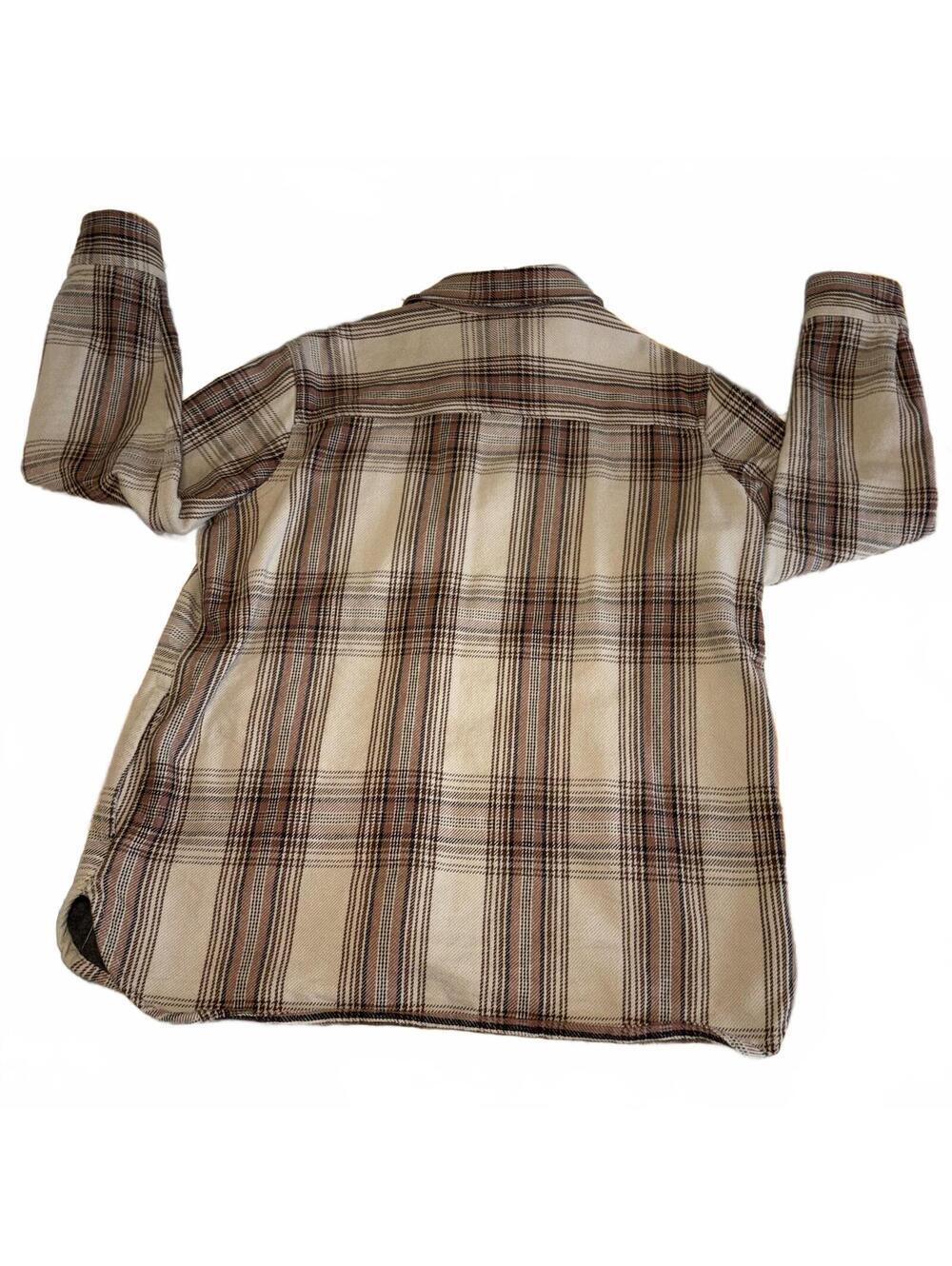 Carhartt Plaid Button-Up Work Shirt Youth Large Jacket Unisex Durable Womans - Picture 3 of 8